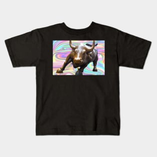 abstract bull streetwear design Kids T-Shirt